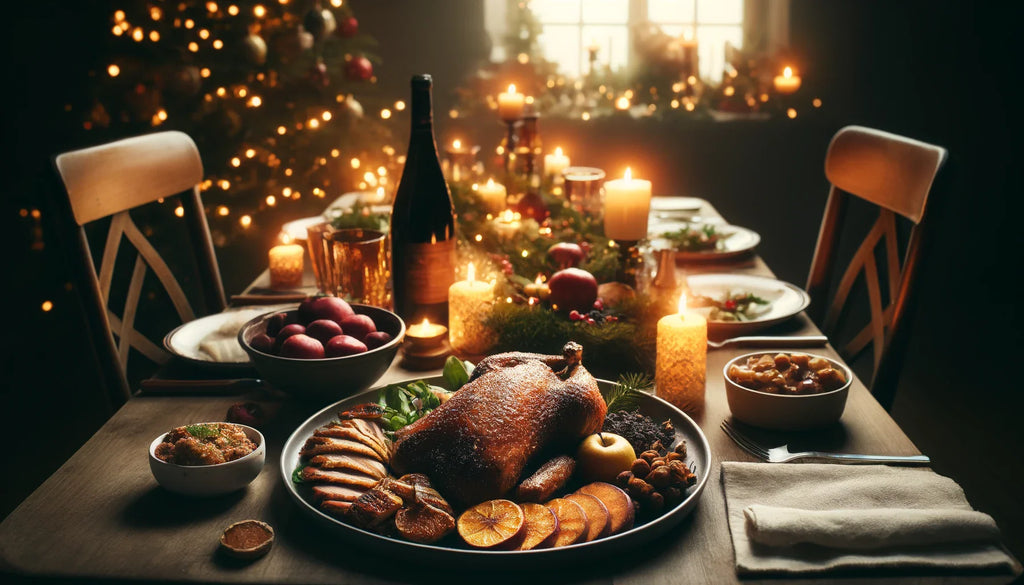 Klassiske juleretter kombineret med rødvine fra Rhône-dalen og dessertvine fra Süd-Quest