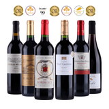 Ranskalainen Luksus Viinipaketti, jossa 6 x kultamitalia🥇